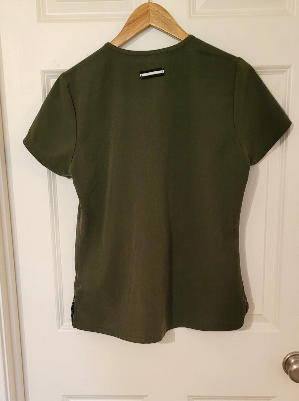Beyond Scrubs, Olive Green Small Top, Small Tall Jogger Bottom. - Picture 3 of 14